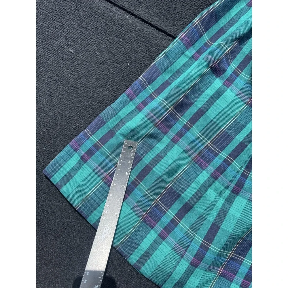 Vintage Pendleton 100% Virgin Wool Plaid Midi Skirt USA Green Tartan Women's 10